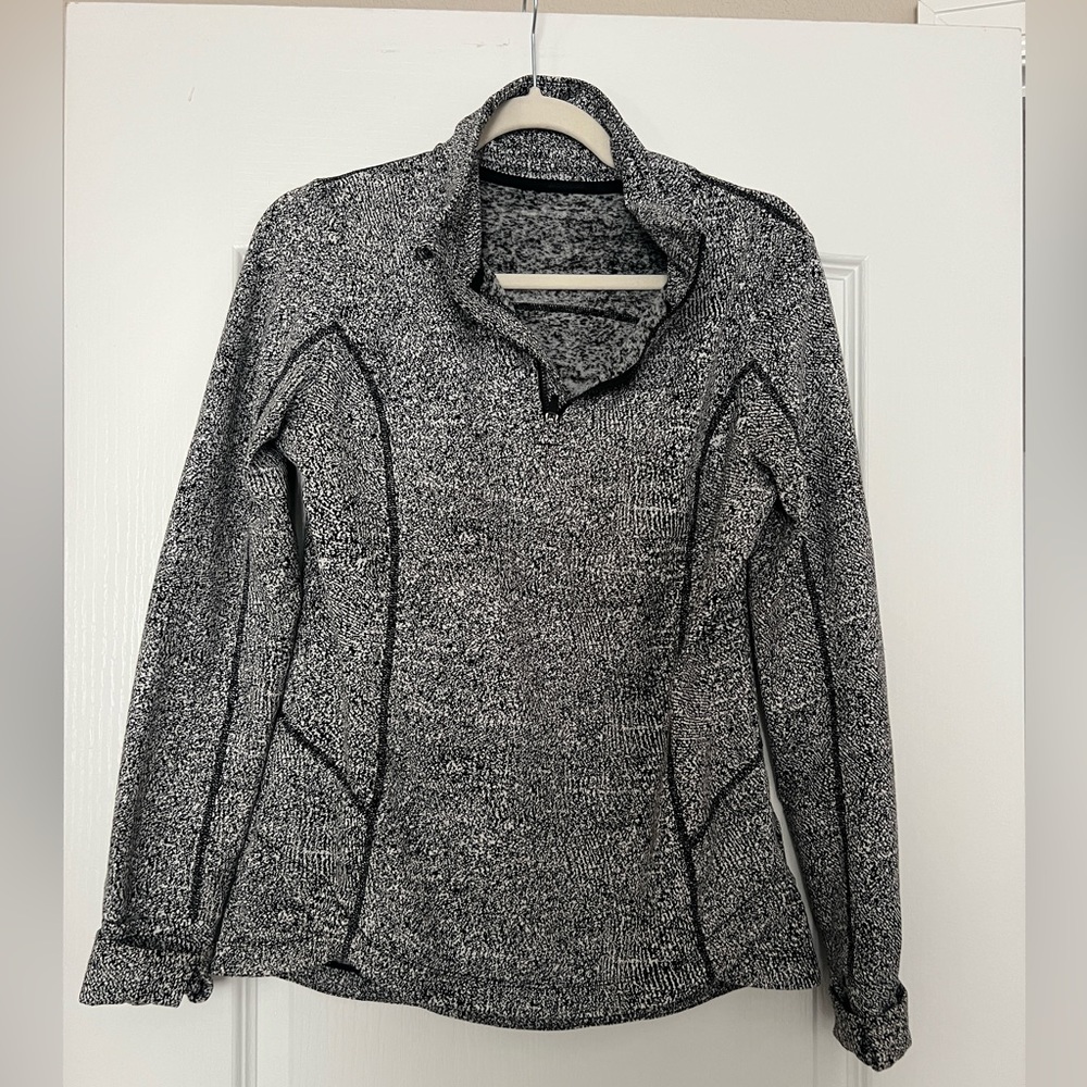 Athletic quarter zip sweater